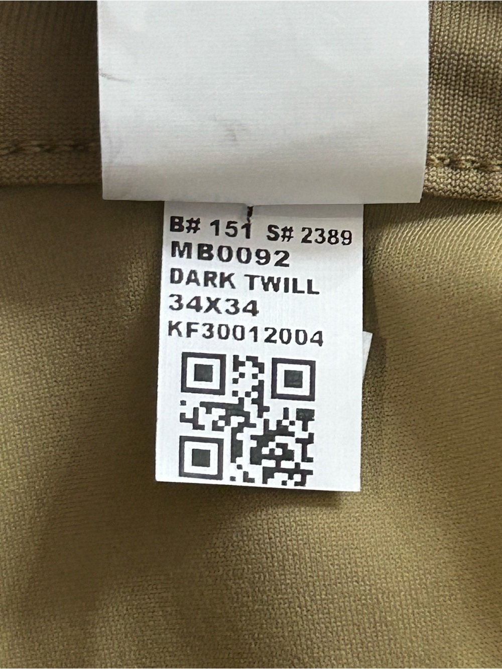 Fabletics The Don 5-Pocket Pant Dark Twill Khaki 34x34 Mens Pants - Picture 4 of 8